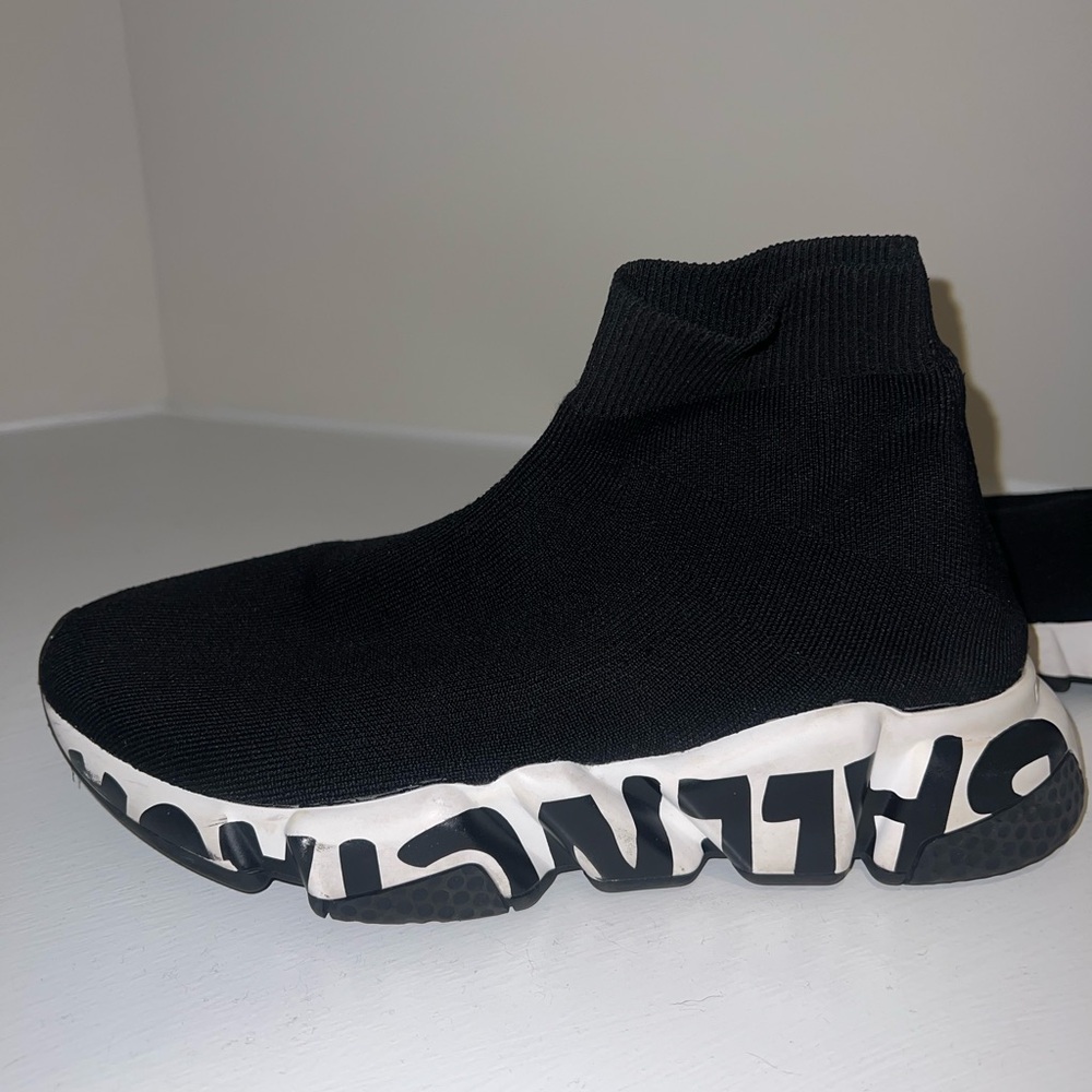 Balenciaga Black and White Sneakers